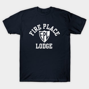 White on Navy T-Shirt